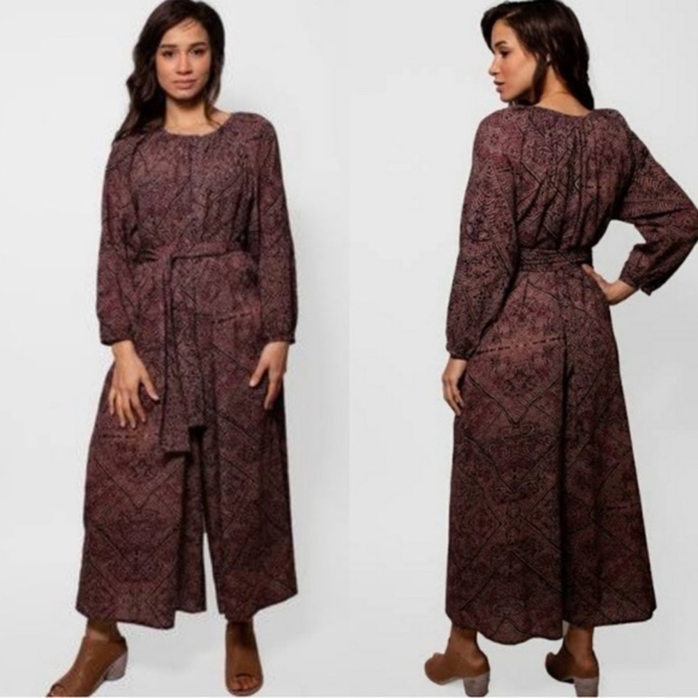 Apiece Apart Isla Multi Bandhani Dot Wide Leg Jumpsuit 2
